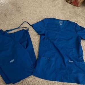 Cherokee size S royal blue scrubs